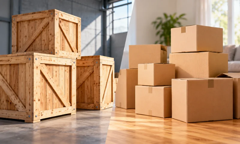 Moving Crates vs Cardboard Boxes: Which Is Better for Your Move?